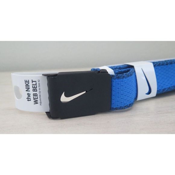 Nike Golf 11235412 72243 Men's O/S Photo Blue Web Belt - Picture 3 of 4